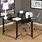 Black Glass Office Desk