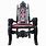 Black Gothic Throne Chair