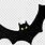 Black Halloween Bat No Background