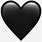 Black Heart Emoji iPhone