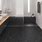 Black Herringbone Tile Floor