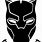 Black Panther Face SVG