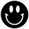 Black Smiley-Face Emoji