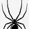 Black Widow Spider Stencil
