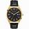 Black and Gold Bulova Watch