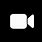 Black and White FaceTime Icon
