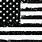 Black and White Old American Flag