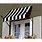 Black and White Striped Awning
