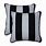 Black and White Striped Outdoor Pillows