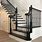 Black and White Wood Stairs