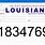 Blank Louisiana License Plate
