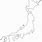 Blank Map of Japan Printable