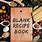 Blank Recipe Book Cover
