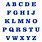 Blue Alphabet Letters Templates Printable