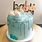 Blue Baby Shower Cake