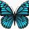 Blue Butterfly Images Clip Art