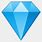 Blue Diamond Emoji