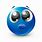 Blue Emoji Big Eyes