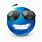 Blue Emoji Glasses