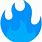 Blue Fire Emoji