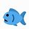 Blue Fish. Emoji