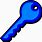 Blue Key Clip Art