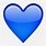 Blue Love Heart Emoji