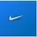 Blue Nike Sign