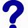 Blue Question Mark with White Background