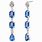 Blue Sapphire Drop Earrings