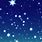 Blue Sky with Stars Background