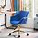 Blue Velvet Desk Chair