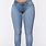 Blue Washed Low Rise Jeans