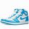 Blue and White Air Jordan 1s