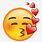 Blushing Kiss Emoji