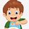 Boy Eating Food Cartoon