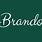 Brandon Cursive Name