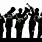 Brass Band Silhouette