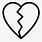 Broken Heart Outline Clip Art