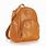 Brown Leather Backpacks Gold Zipper