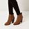 Brown Suede Ankle Boots