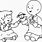 Caillou Family Coloring Pages