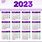 Calendar 2023 Violet