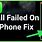 Call Failed iPhone