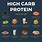 Carbs and Protein Foods