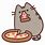 Cartoon Cat Eating Pizza