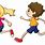 Cartoon Kid Running to School