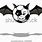 Cartoon Vampire Football Bat