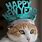 Cat Saying Happy New Year