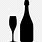 Champagne Bottle SVG Free